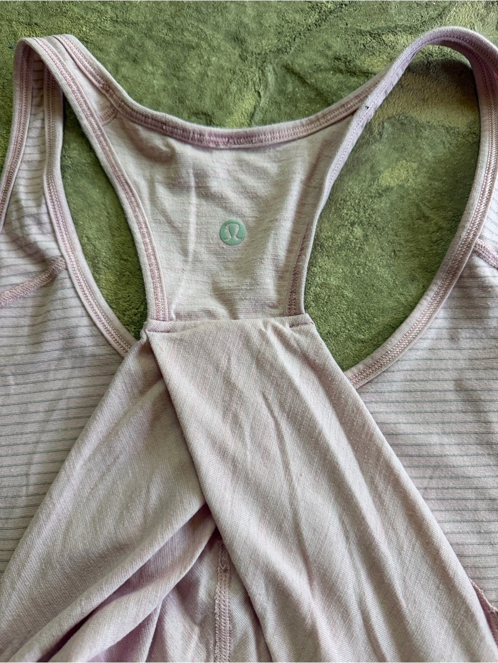 lululemon athletica Pale Lavender Racerback Tank Top